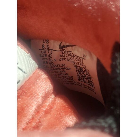 Men's Size 8.5 Nike Air Force 1 Low PRM H-Town Houston  Sneakers Shoes Black Red - Picture 8 of 15